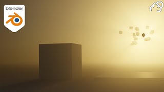 Godrays Volumetrics and World setting in 1 minute in Blender [upl. by Lesli754]