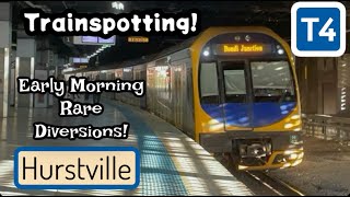 Hurstville Unusual Diversions amp Early Morning Trains [upl. by Sirrom742]