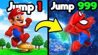 Every JUMP MULTIPLIES for SPIDERMAN Mario Odyssey Mods [upl. by Andryc]