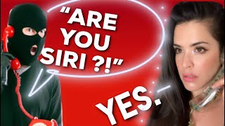 SCAMMING A SCAMMER W SIRI IMPRESSION  HE GETS SCARED 😂 IRLrosie voiceacting scambaiting [upl. by Sylvan]