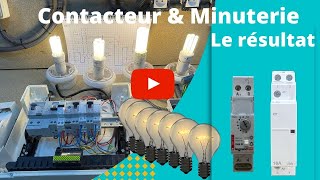 Installation dune minuterie et contacteur  tuto électricité [upl. by Bonita41]