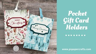 How To Create Pocket Gift Card Holders [upl. by Anrat]