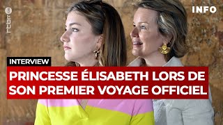 Interview  la princesse Elisabeth lors de son premier voyage officiel  RTBF Info [upl. by Eleanora]