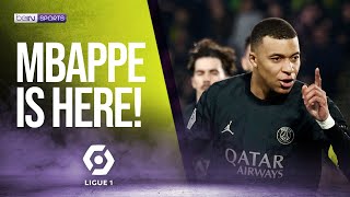 Nantes vs PSG Highlights Mbappé scores within just 15 minutes on the pitch 🤩 [upl. by Wernher]