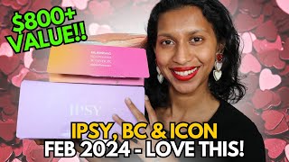 NEW February 2024 IPSY BOXYCHARM ICON BOX Unboxing [upl. by Moorefield445]