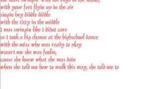 Aerosmith feat Run DMC Walk this way with lyrics [upl. by Sherrie191]