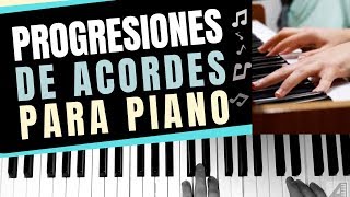 Progresiones de acordes para piano Do mayor [upl. by Oznofla949]