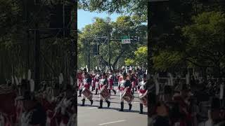 Desfile de los Patricios en el Desfile por la Independencia argentina desfile militar [upl. by Oirretna]