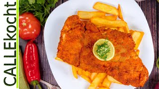 Paprika Balkan Schnitzel mit typischer Paprikasoße Rezept [upl. by Noxaj]