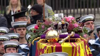 Mist Covered Mountains  Queens Funeral March by the Scottish and Irish Pipes amp Drums FULL VIDEO [upl. by Raybin553]