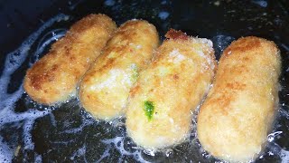 Chicken Potato Croquettes Croquettes Recipe [upl. by Yunick]