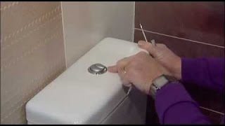 How to fix water running into a pan from a push button cistern [upl. by Hutchison]