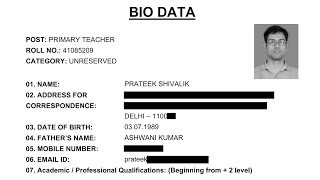 KVS INTERVIEW PREPARATION  KVS BIO DATA  PRATEEK SHIVALIK [upl. by Nnylireg]