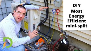 DIY MiniSplit Heat Pump Full Installation 2021 [upl. by Miran]