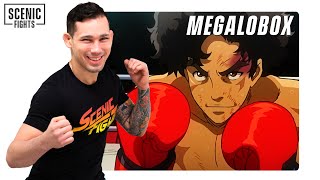 MMA Boxer Breaks Down Megalo Box Anime Boxing Fight Scene  Scenic Fights [upl. by Lebna51]