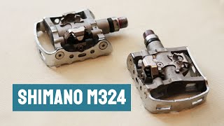 Shimano M324 combination pedals review [upl. by Gerik563]