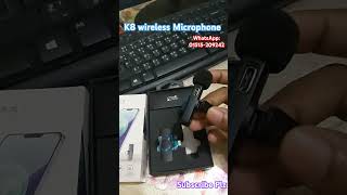 K8 wireless microphone price in Bangladesh  How to install wireless microphone microphone reels [upl. by Arimlede]