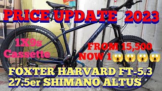 FOXTER HARVARD 275 2x9 SPEED ALLOY SHIMANO ALTUS NAKA SUPER SALE SULIT amp SOLID MTB AGAIN MGA IDOL [upl. by Eidoow]