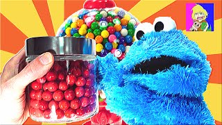 Cookie Monster Teaches Colors with Gumballs [upl. by Tomchay]