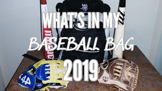 what’s in my baseball bag 2019 [upl. by Elmaleh]