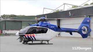 Landen en opstijgen van Politiehelikopter bij de Familiedag op luchtmachtbasis Volkel [upl. by Ednyl]