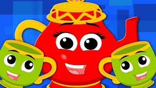 Im A Little Teapot Nursery Rhymes Songs For Children Rhymes For Kids Baby Songs Zebra [upl. by Zulaledairam]