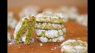 Italian Pistachio Cookie Recipe  How to Cook Real Italian Food from my Italian Kitchen [upl. by Oirazan]