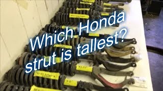 HRG Offroad Honda OEM strut length comparison [upl. by Ecinev]