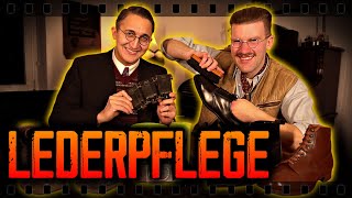 Altes Leder pflegen und restaurieren  Lederpflege [upl. by Nanyt]