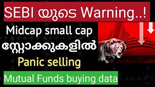 Small cap midcap index selling reasonwealthy life malayalamSebi warningmutual fund buying stocks [upl. by Olivia]