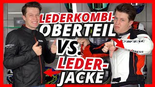 LEDERKOMBIOBERTEIL  darum solltest du es NIEMALS ohne Hose tragen  Vergleich mit Lederjacke [upl. by Apollo]