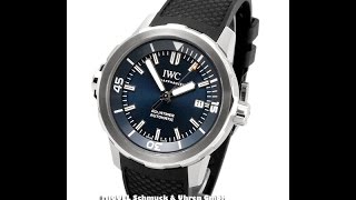 IWC Aquatimer Automatic Expedition Jacques Yves CousteaFM10324 [upl. by Kirven]