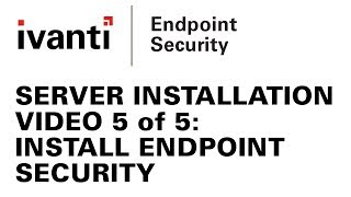 Video 5 of 5 Endpoint Security Installation [upl. by Ydahs]