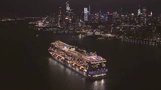 MSC Meraviglia è la più grande nave ad approdare a New York [upl. by Levine]