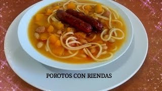 POROTOS CON RIENDA TRADICIONAL DE CHILE Silvana Cocina y Manualiidades [upl. by Gabie]