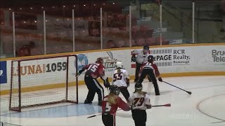 2018 Canadian Juvenile Broomball Championships Day 4Game 5 [upl. by Eelyah]