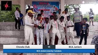 Live Cricket Match  Chanda Club vs BCA Juniors  20Jun24 1022 AM 25  KJCA U14 Quadrangular Ser [upl. by Lalise]