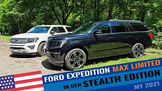 Wir zeigen euch den Ford EXPEDITION MAX Limited in der STEALTH EDITION  Infos amp Ausstattung [upl. by Stalker]