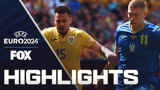 Romania vs Ukraine Highlights  UEFA Euro 2024 [upl. by Thinia]