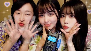 【ASMR】友達と一緒にマウスサウンド👄in温泉旅館♨️benioASMR×hopefulasmr [upl. by Hcirdla]