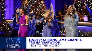 Lindsey Stirling Amy Grant and Trisha Yearwood – “Joy To The World”  CMA Country Christmas 2023 [upl. by Acenahs]