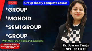 Group definition Examples Monoid Groupoid Semi group Abelian group group theory lec2 [upl. by Zipporah]