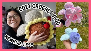 Cozy Crochet Vlog 🌹 New patterns Custom orders Holiday break and More Crochet with me ❤️ [upl. by Notsek]