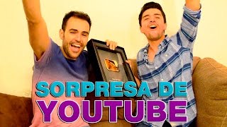 SORPRESA DE YOUTUBE  BOTÓN DE PLATA  VIDEOS DE RISA VLOG UNBOXING PLAY BUTTON  WOW QUÉ PASA [upl. by Ahsiled]