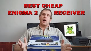 cheap Enigma 2 Digital satellite receiver Amiko Viper 4k51unboxing [upl. by Nonac]