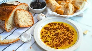 Garlic Olive oil and Balsamic vinegar bread dip [upl. by Melania665]