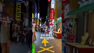 🍁🍂Autumn Season SE❤️UL Myeongdong Street🔥💫 travel seoulnightview dsastro [upl. by Kaila520]