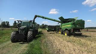 KOOLZAAD DORSEN MET EEN JOHN DEERE S 770 I FENDT 724 VARIO [upl. by Milas]