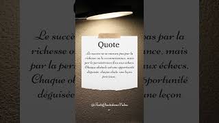 Le Vrai Secret du Succès motivation determination citation objectif [upl. by Eidahs]