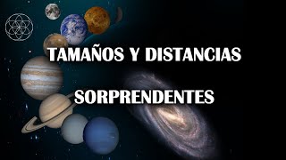 Tamaños y distancias reales entre Planetas del Sistema Solar [upl. by Adriaens581]